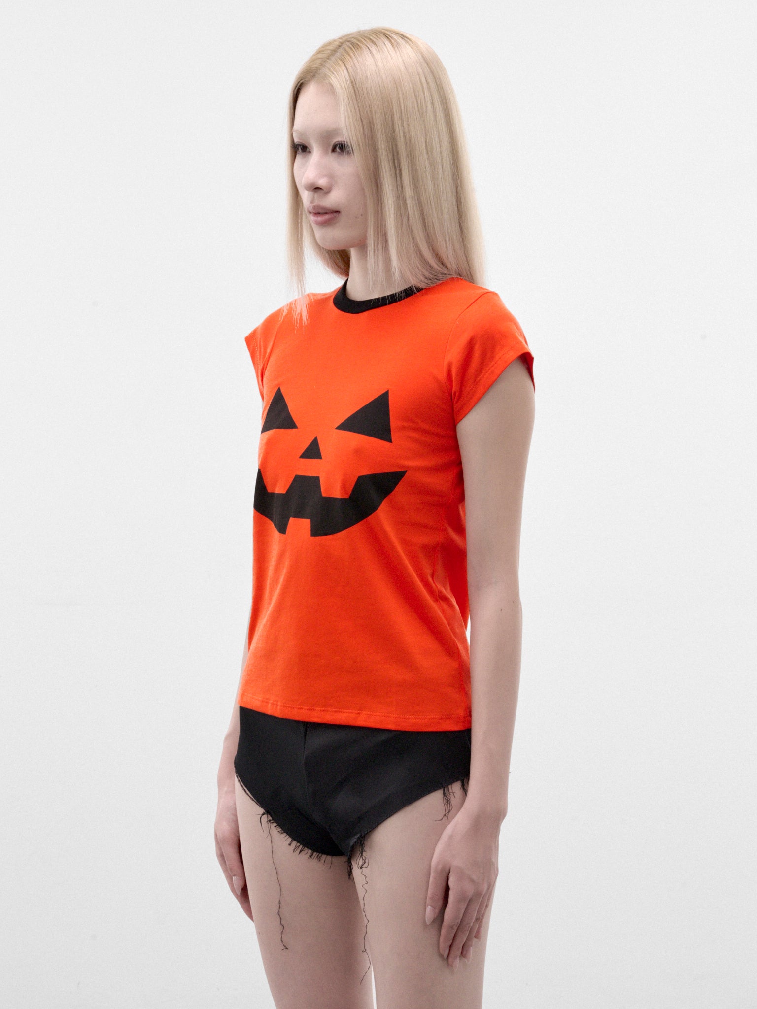 Orange Halloween Baby Tee (HALLOWEEN-BABY-TEE-ORANGE)