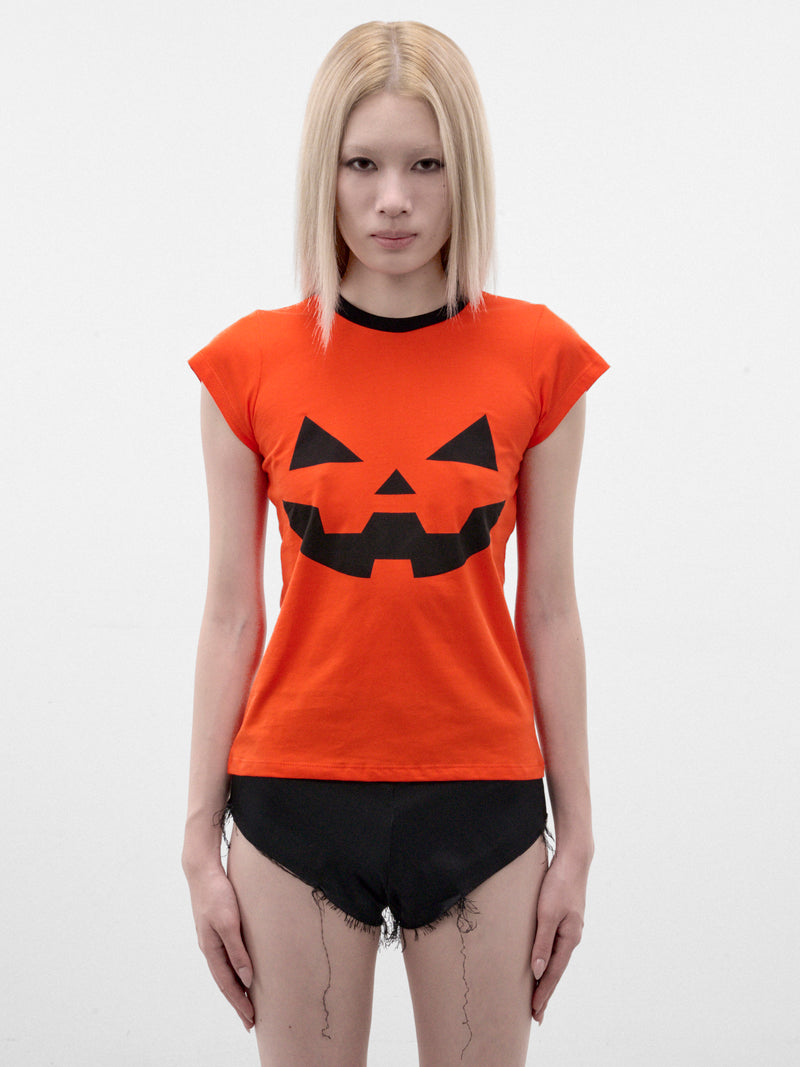 Orange Halloween Baby Tee (HALLOWEEN-BABY-TEE-ORANGE)