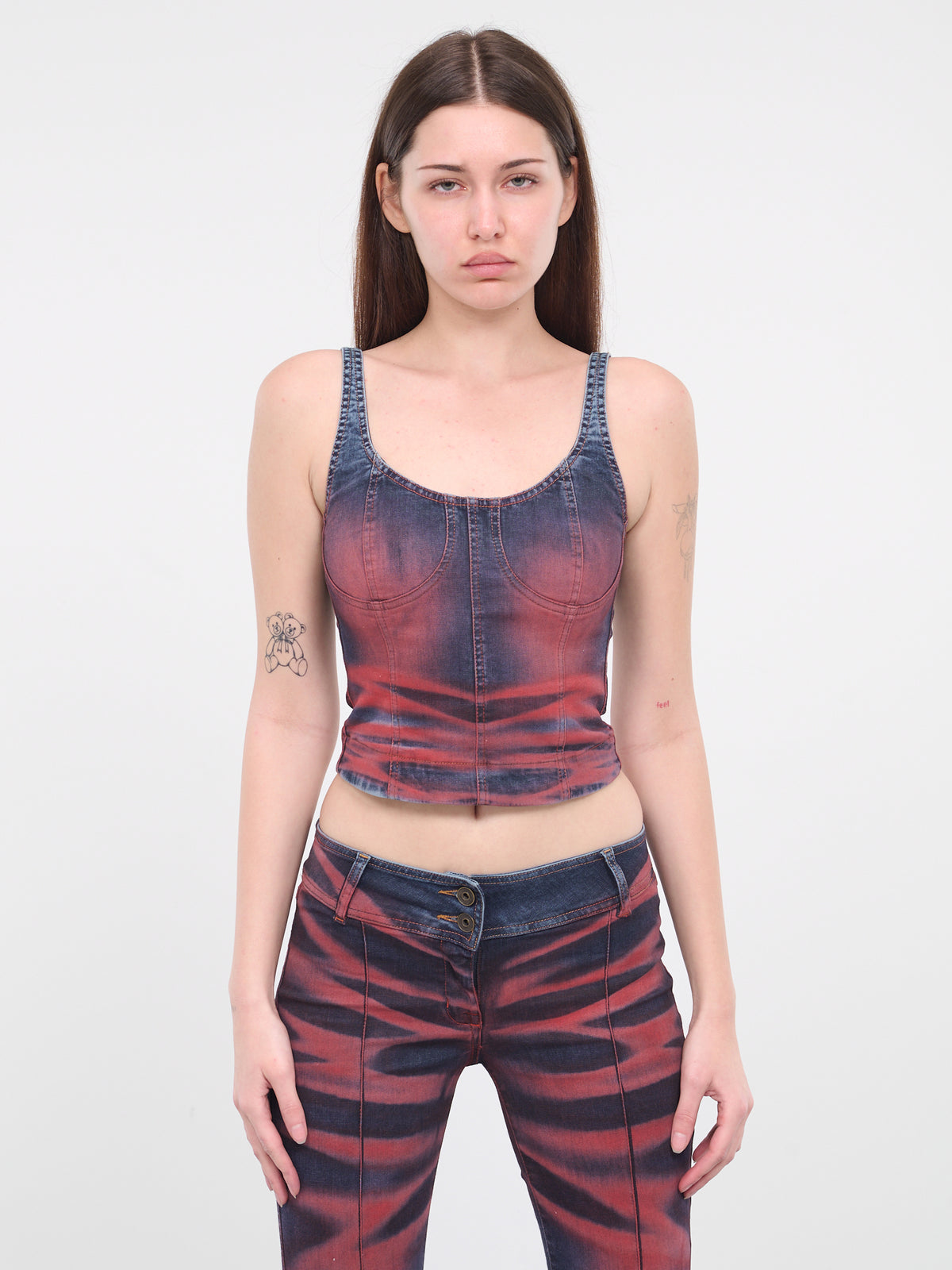 Harley Crop Top (HARLEYTOCRER-CREASE-RED)