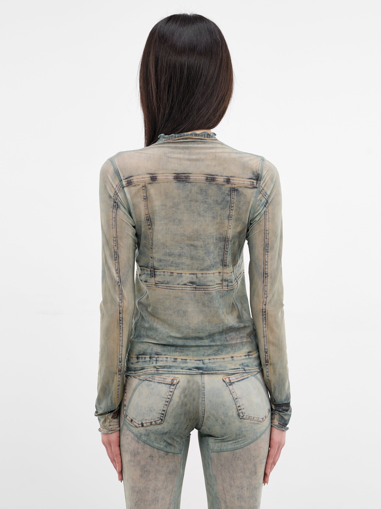 Halcyon Trompe L'oeil Denim Top (HATO0HA-HARLEY)
