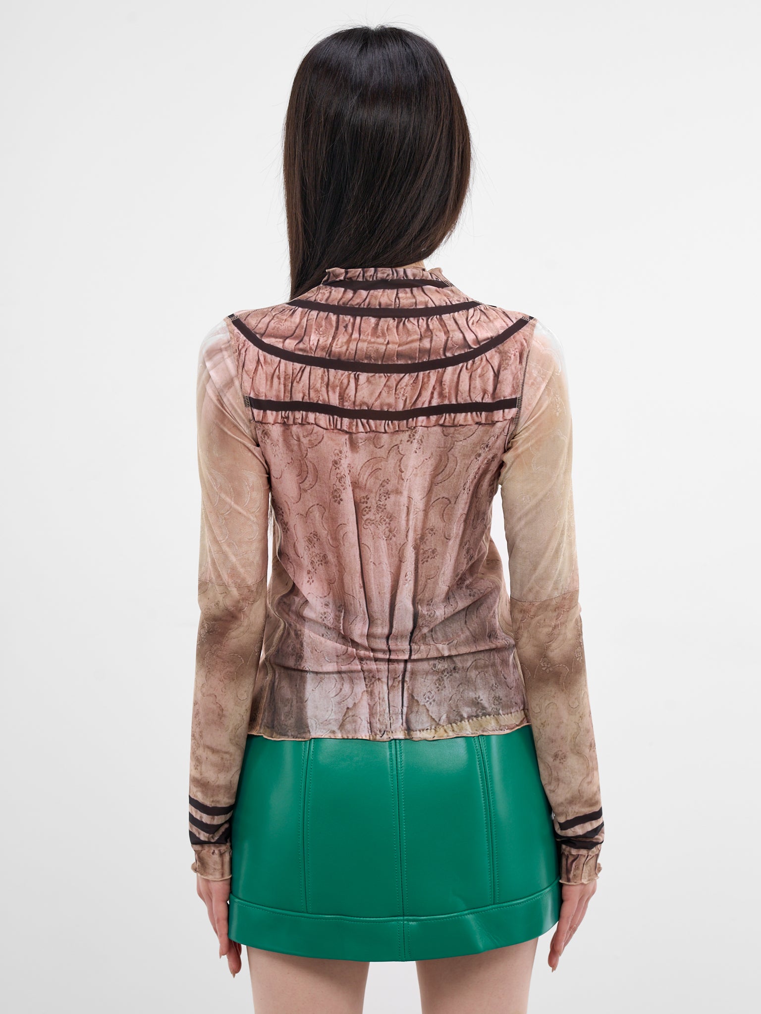 Pink Halcyon Trompe L'oeil Top (HATO0PI-PINK)