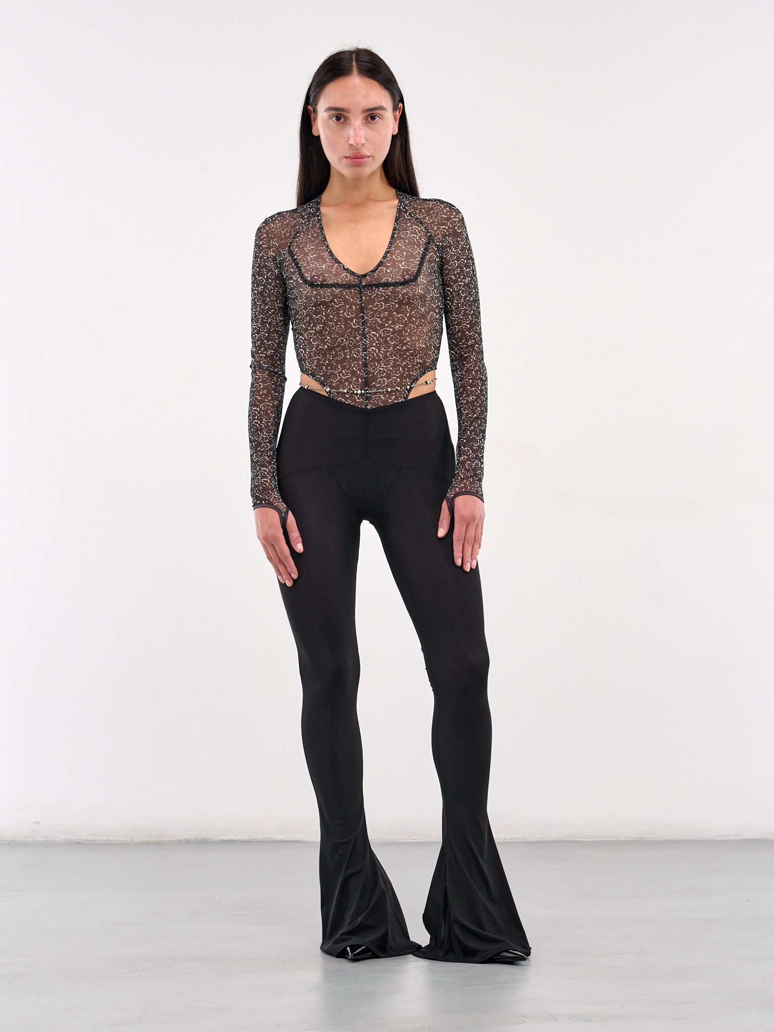 Ghost Flared Leggings (SS25-GHOT0BLACK-BLACK)