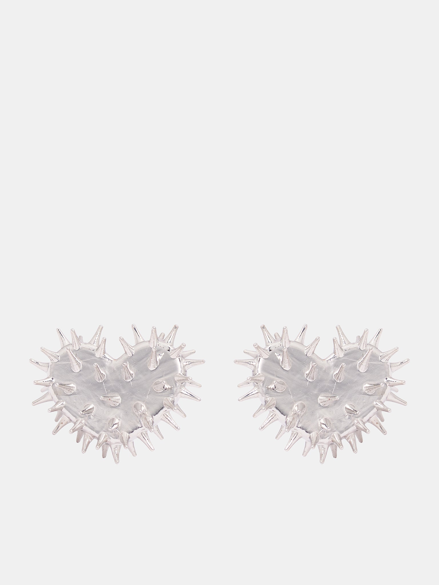 Spikey Heart Earrings (HEAR-EAR-SIL-SILVER)