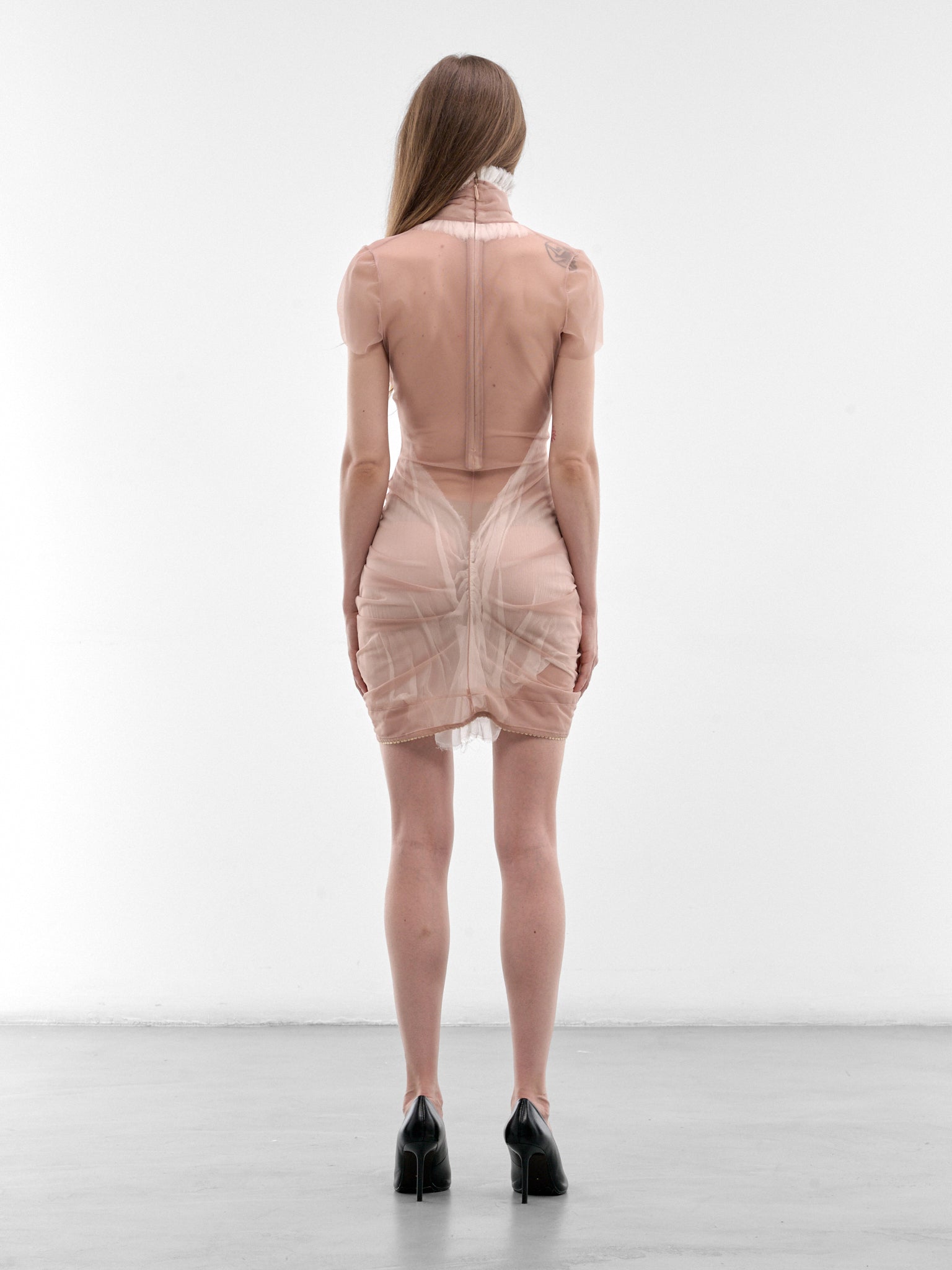 DILARA FINDIKOGLU Heart Of Stone Nude Dress | H.Lorenzo - back