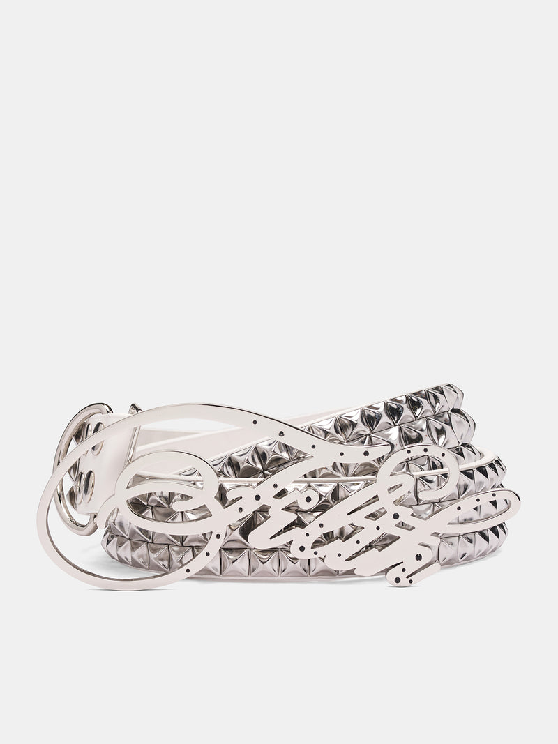 Studded 'Filth' Heavy Metal Belt (HEAVY-METAL-BLEACH-ONYX)