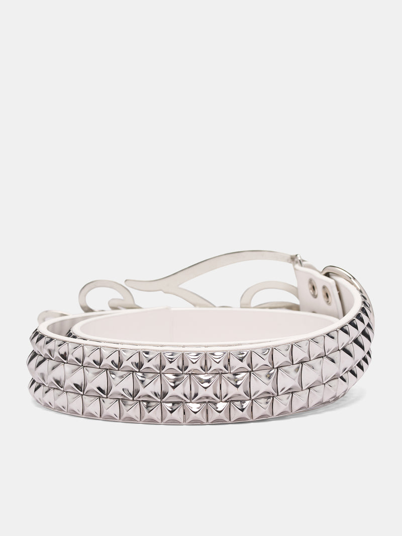 Studded 'Filth' Heavy Metal Belt (HEAVY-METAL-BLEACH-ONYX)