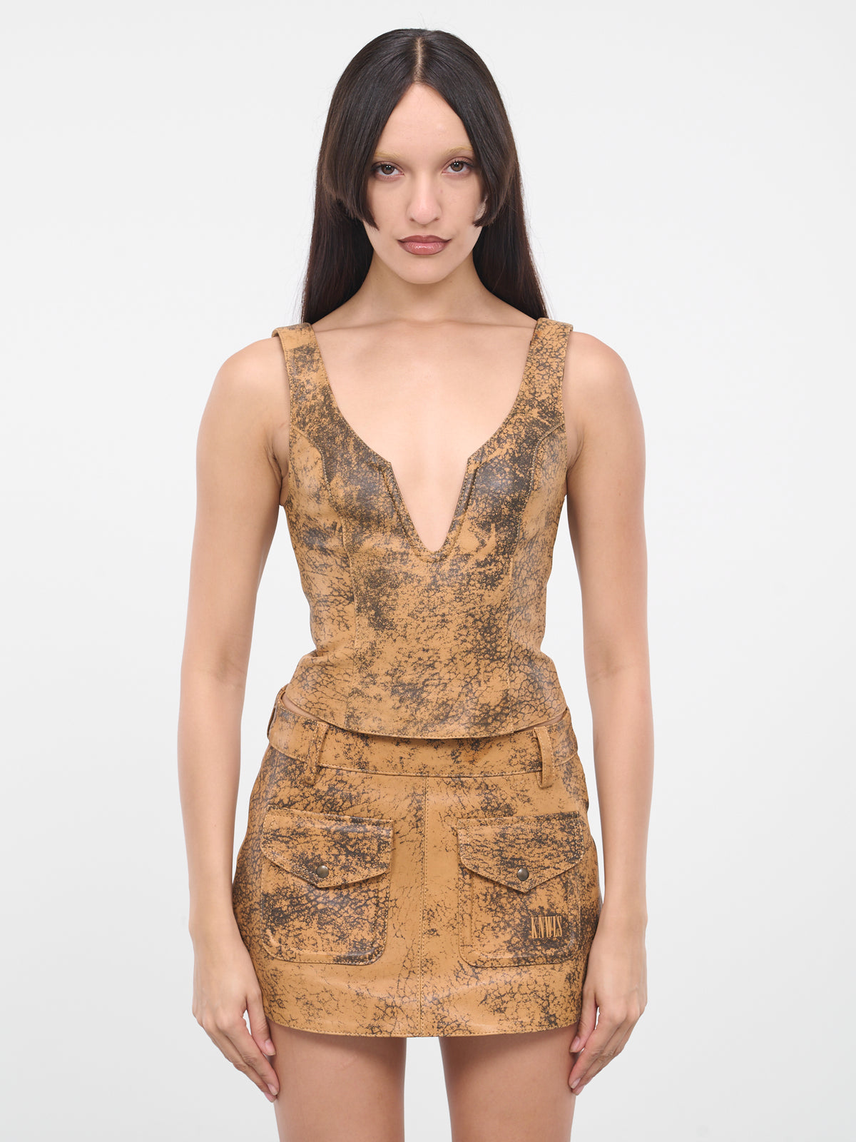 Hellz Corset (HELLZC0DISB-DISTRESSED-BROWN)