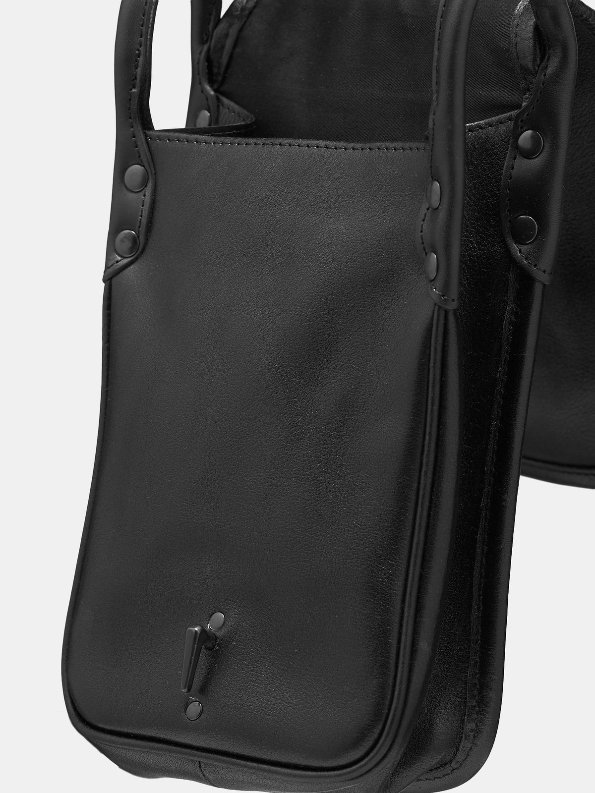 Drum Leather Bag (HJ-I06-777-1-BLACK)