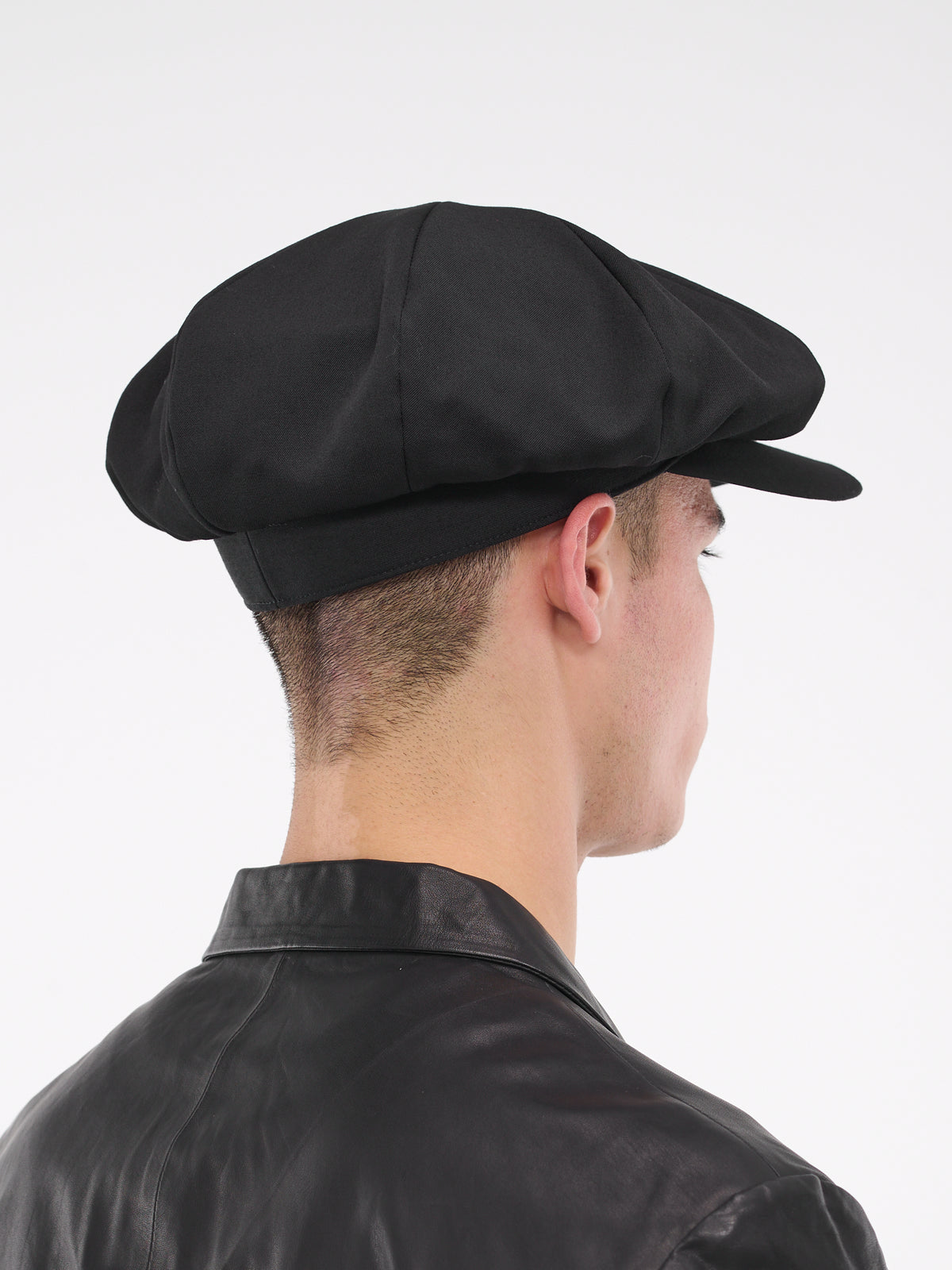 Gabardine 8-Panel Casquette (HJ-H08-100-2-BLACK)