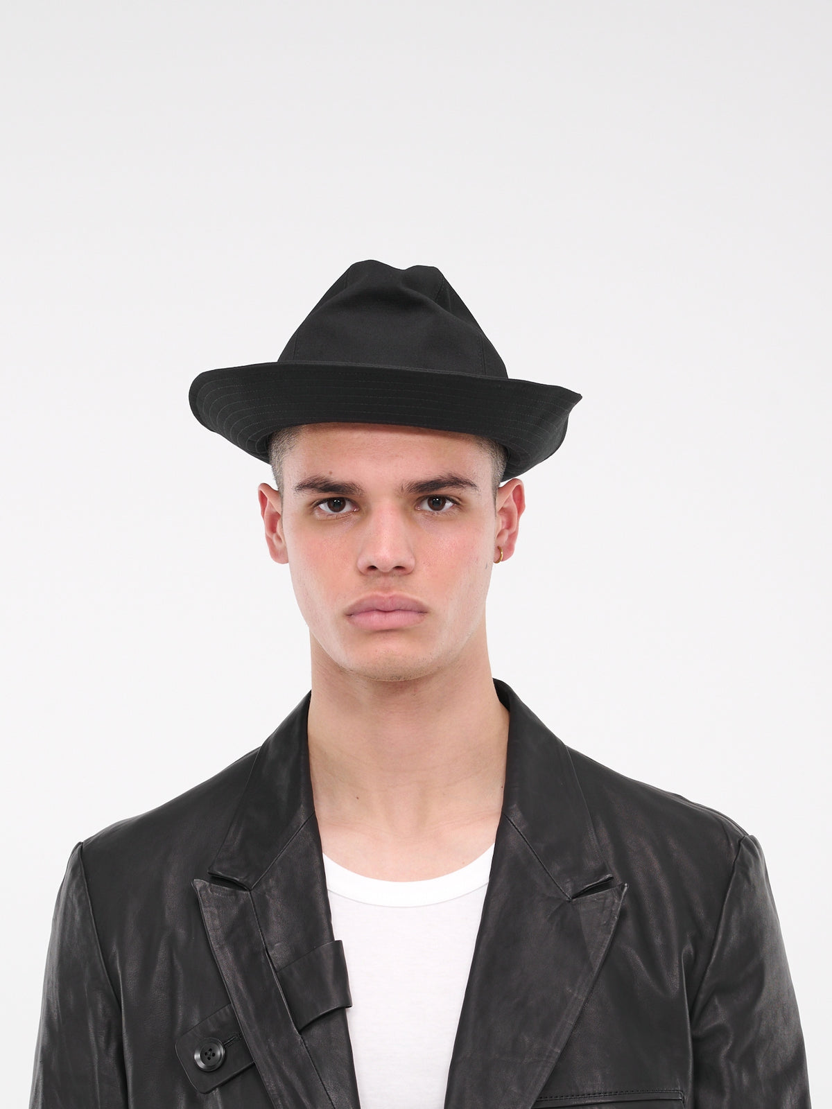 Gabardine Fedora (HJ-H09-100-2-BLACK)