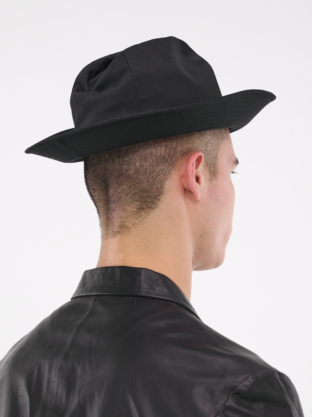 Gabardine Fedora (HJ-H09-100-2-BLACK)