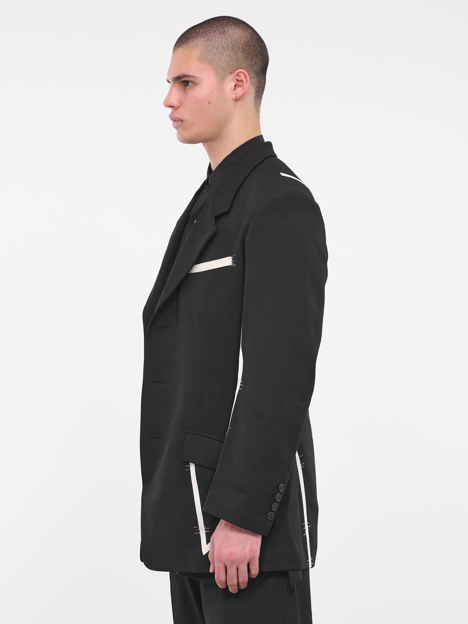 Tape Suit Jacket (HJ-J34-120-1-BLACK)