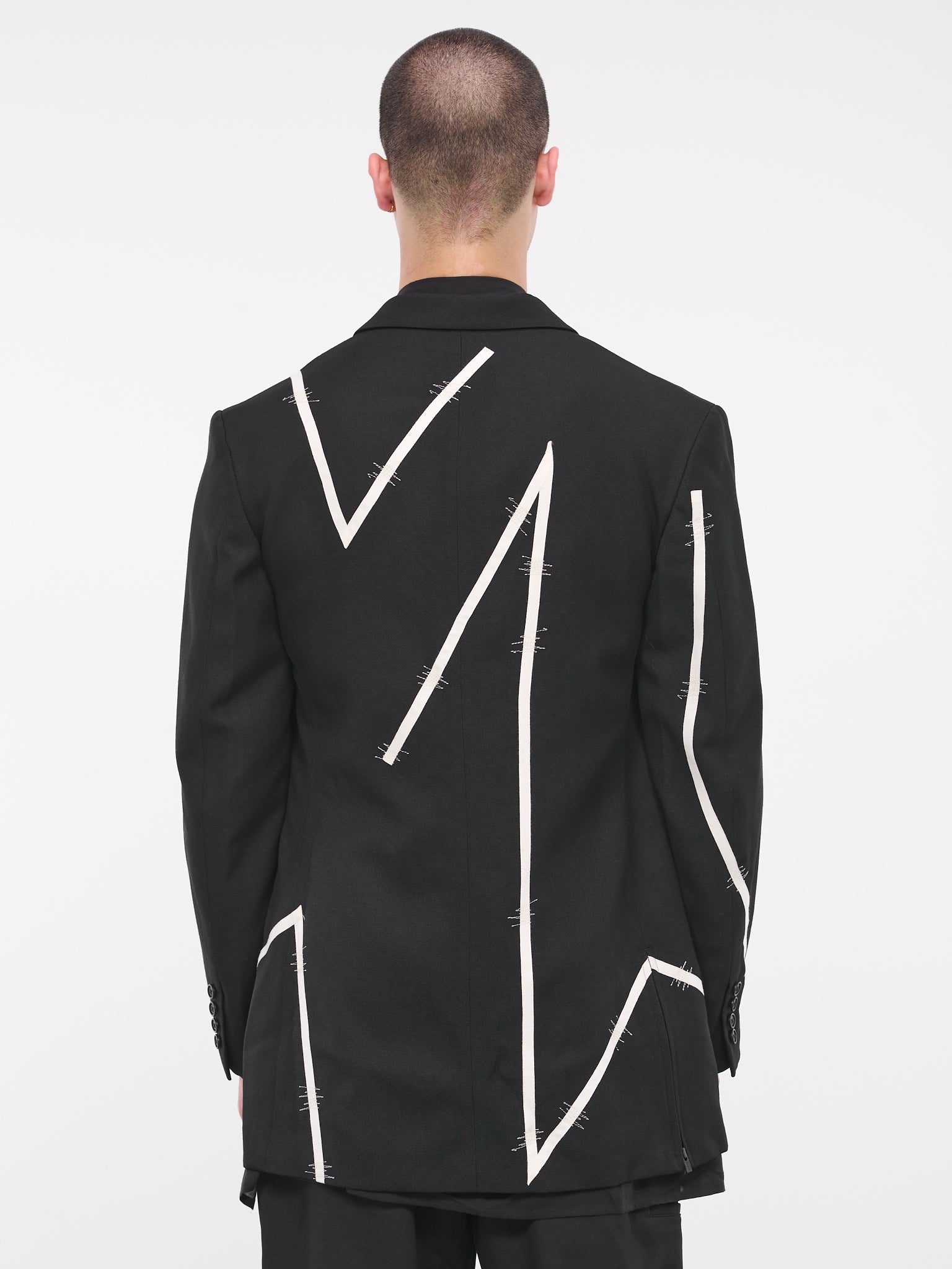 Tape Suit Jacket (HJ-J34-120-1-BLACK)