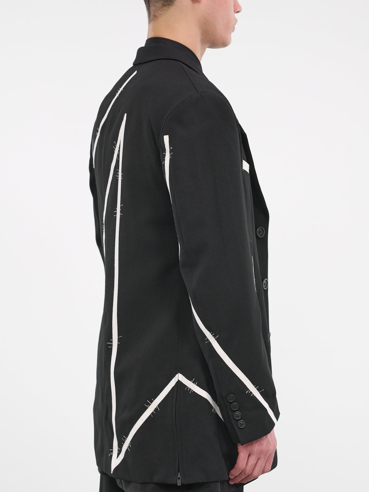 Tape Suit Jacket (HJ-J34-120-1-BLACK)