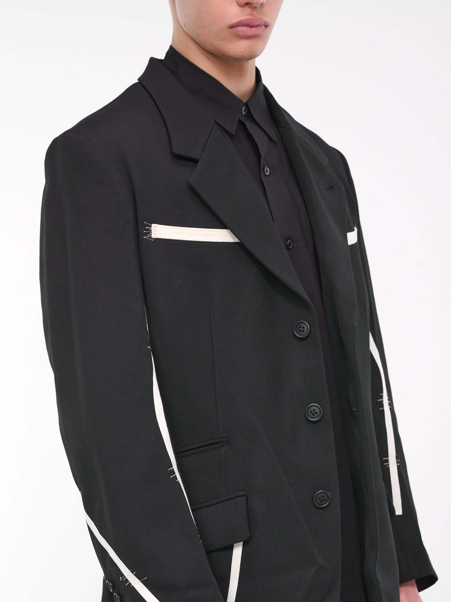 Tape Suit Jacket (HJ-J34-120-1-BLACK)