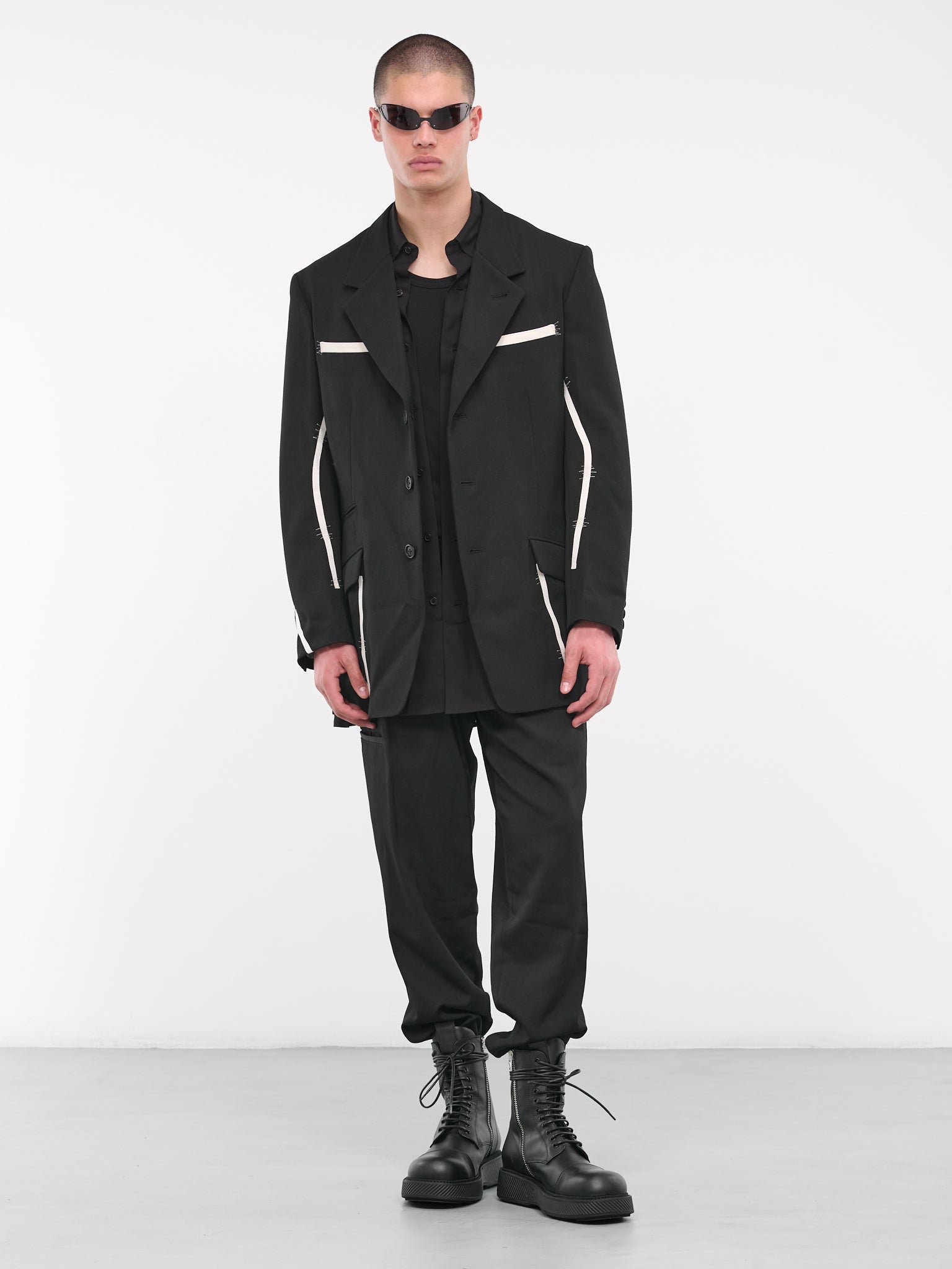 Tape Suit Jacket (HJ-J34-120-1-BLACK)