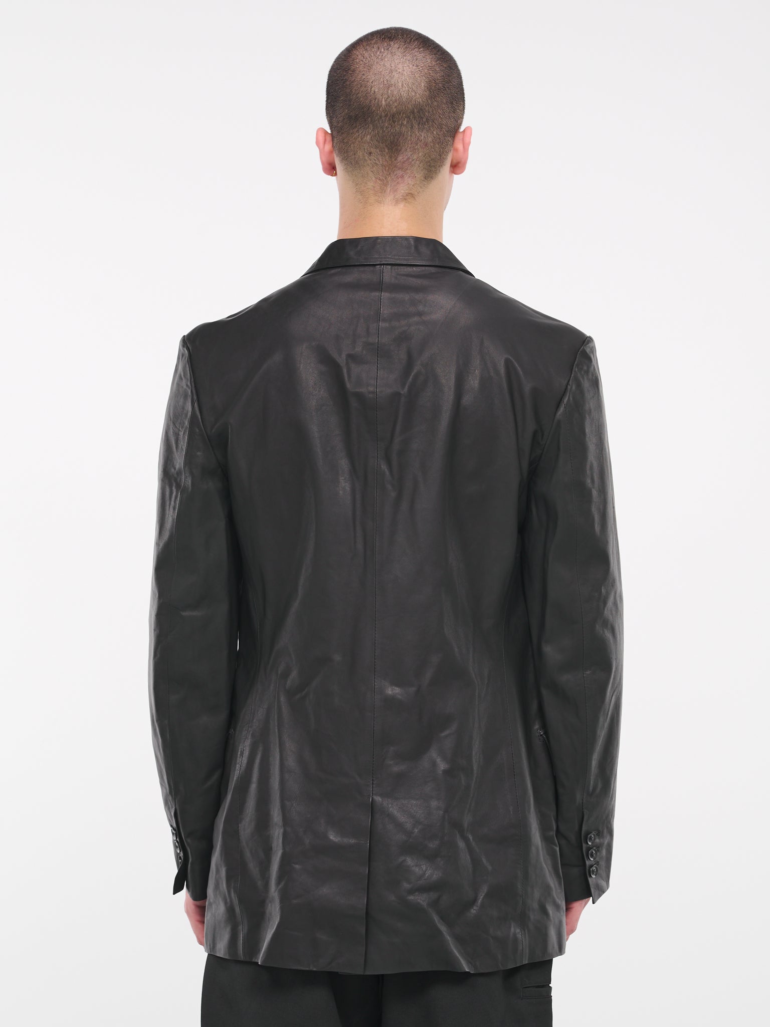 Leather Suit Jacket (HJ-J95-700-1-BLACK)