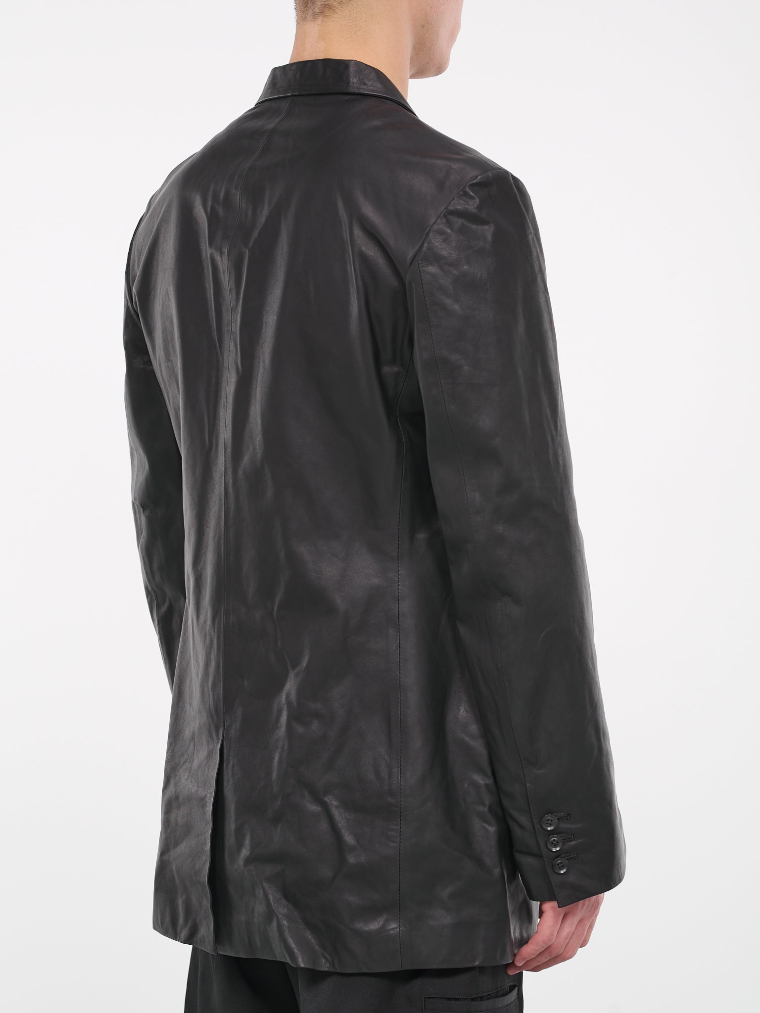 Leather Suit Jacket (HJ-J95-700-1-BLACK)