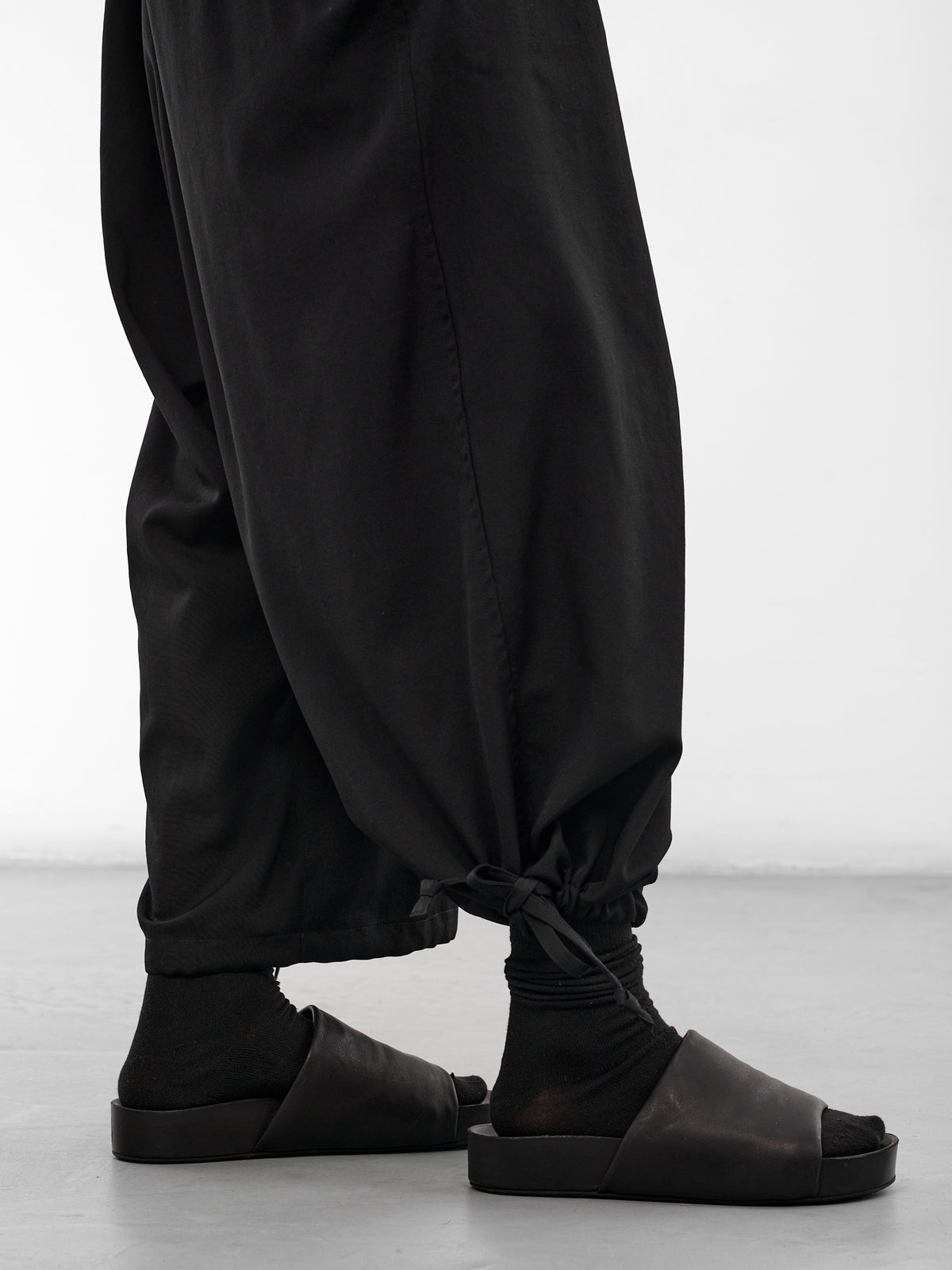 Black Wool Gabardine Jumpsuit (HK-D03-100-2-BLACK)