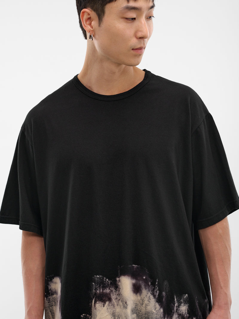 Black Blurred Discharge Tee (HK-T12-082-BLACK)
