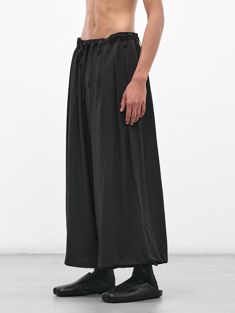 Black Wide Tuxedo Balloon Pants (HL-P14-500-1-BLACK)
