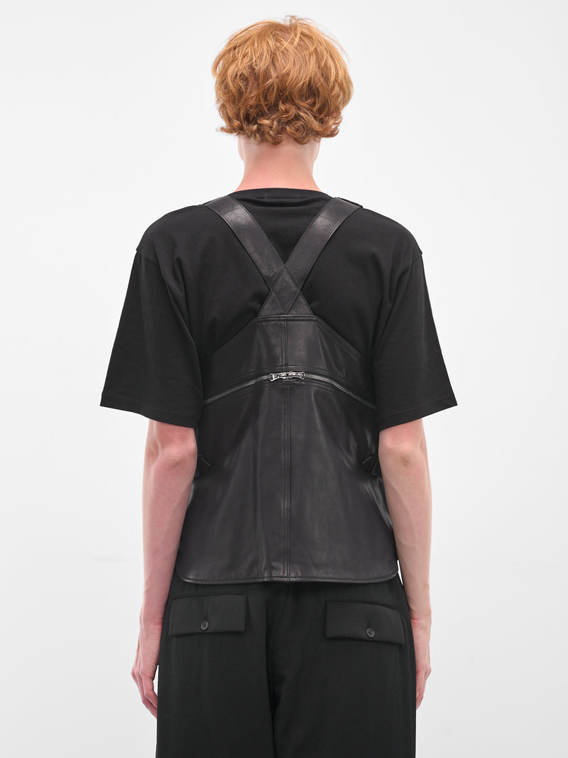 Black Technical Layered Zip Vest (HL-V98-705-BLACK)