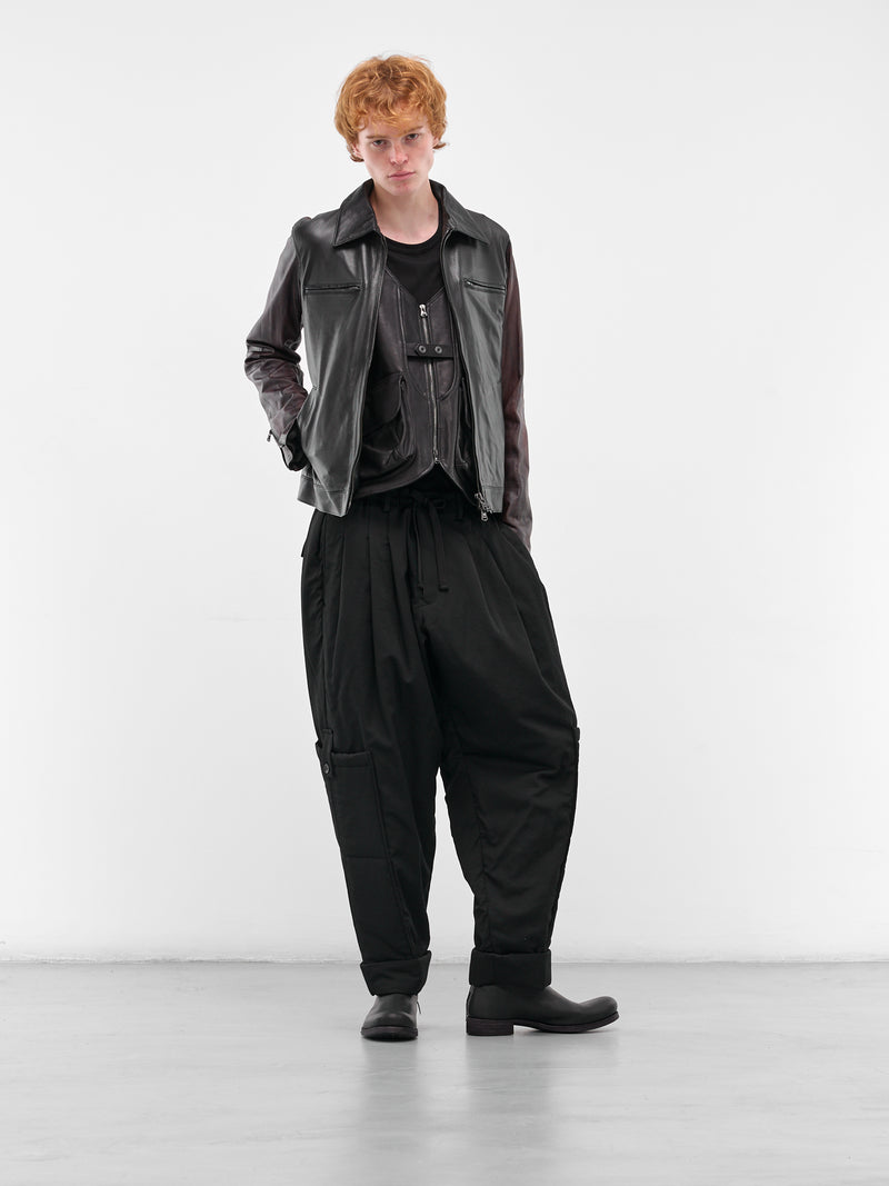 Black Technical Layered Zip Vest (HL-V98-705-BLACK)