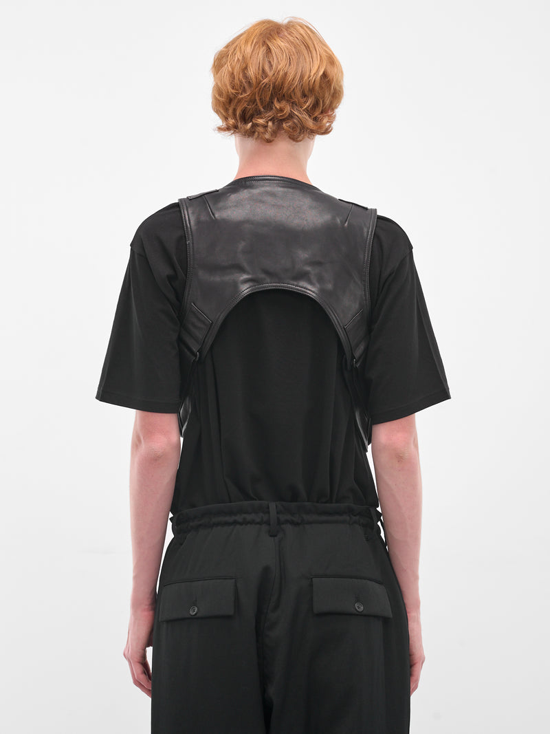 Black Holster Bags Cropped Vest (HL-V99-705-BLACK)