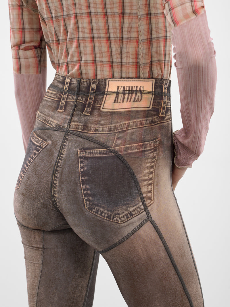 Harley Denim Print Halcyon Leggings (HL0HAR-HARLEY)