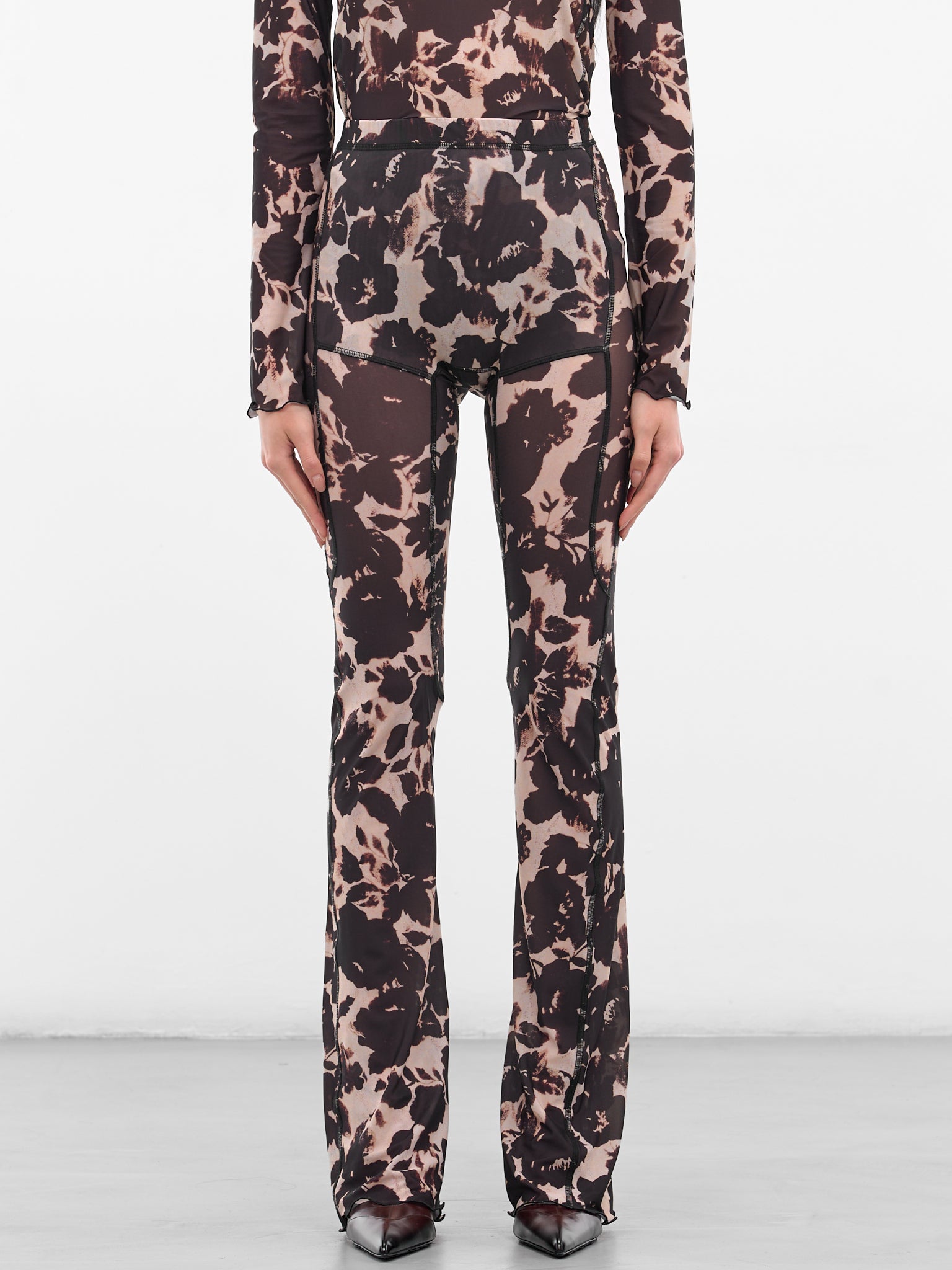 Rose Abstract Print Halcyon Leggings (HL0RO-ROSE)