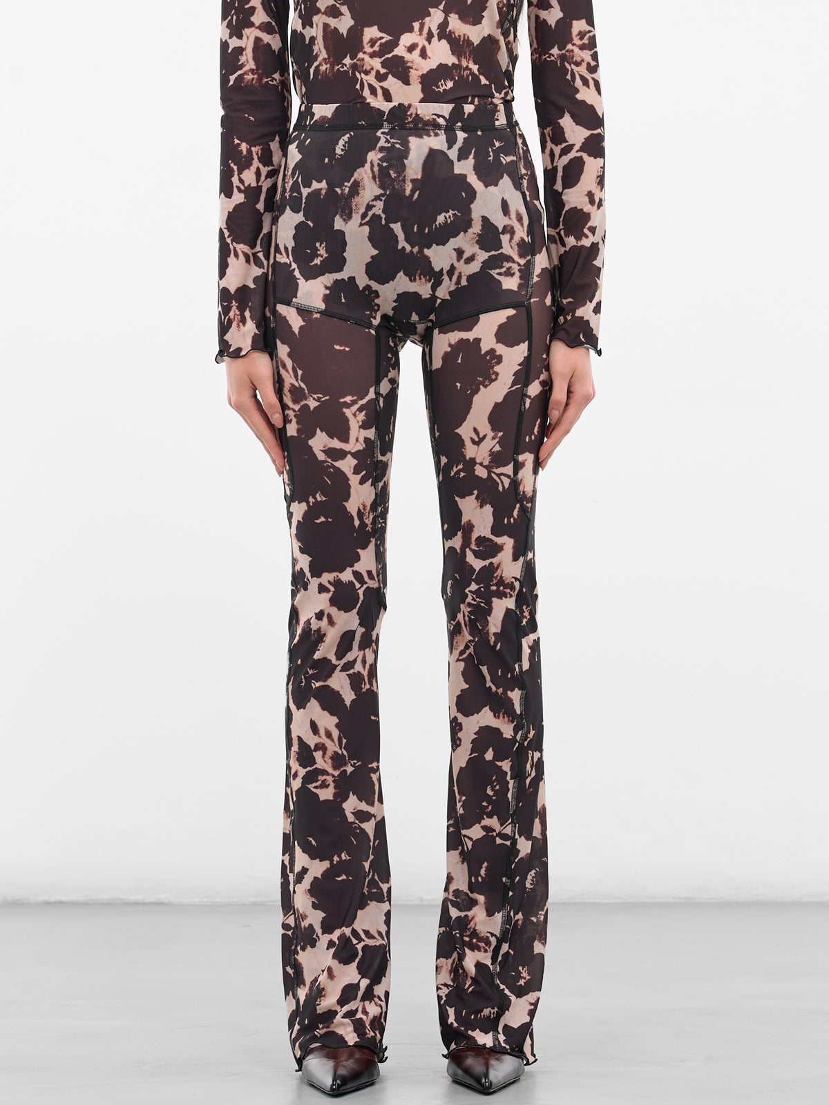 Rose Abstract Print Halcyon Leggings (HL0RO-ROSE)