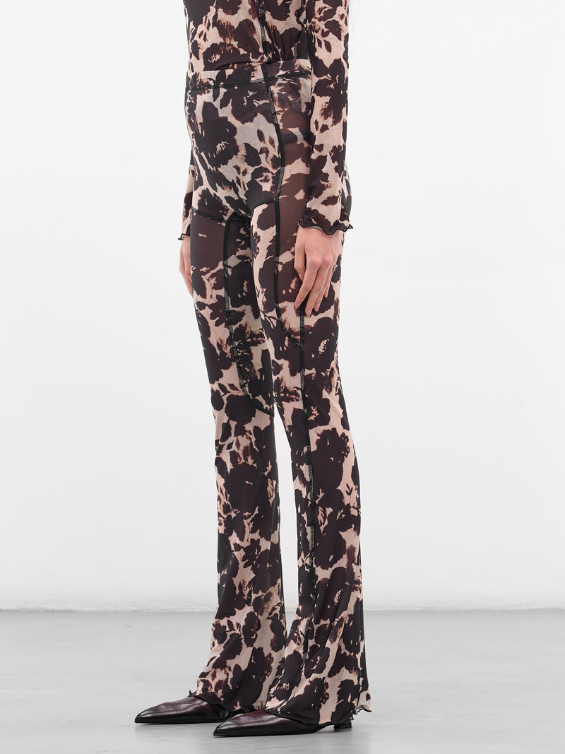 Rose Abstract Print Halcyon Leggings (HL0RO-ROSE)
