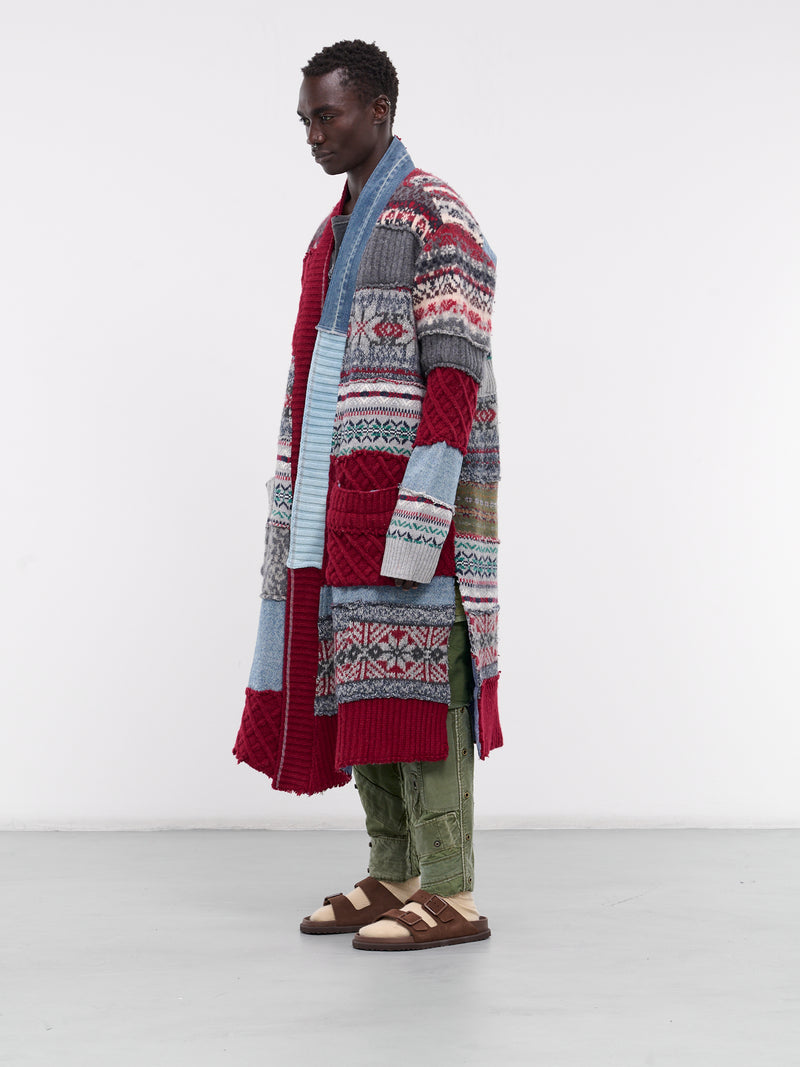 Fair Isle Patchwork Cardigan (HM004-MULTI)
