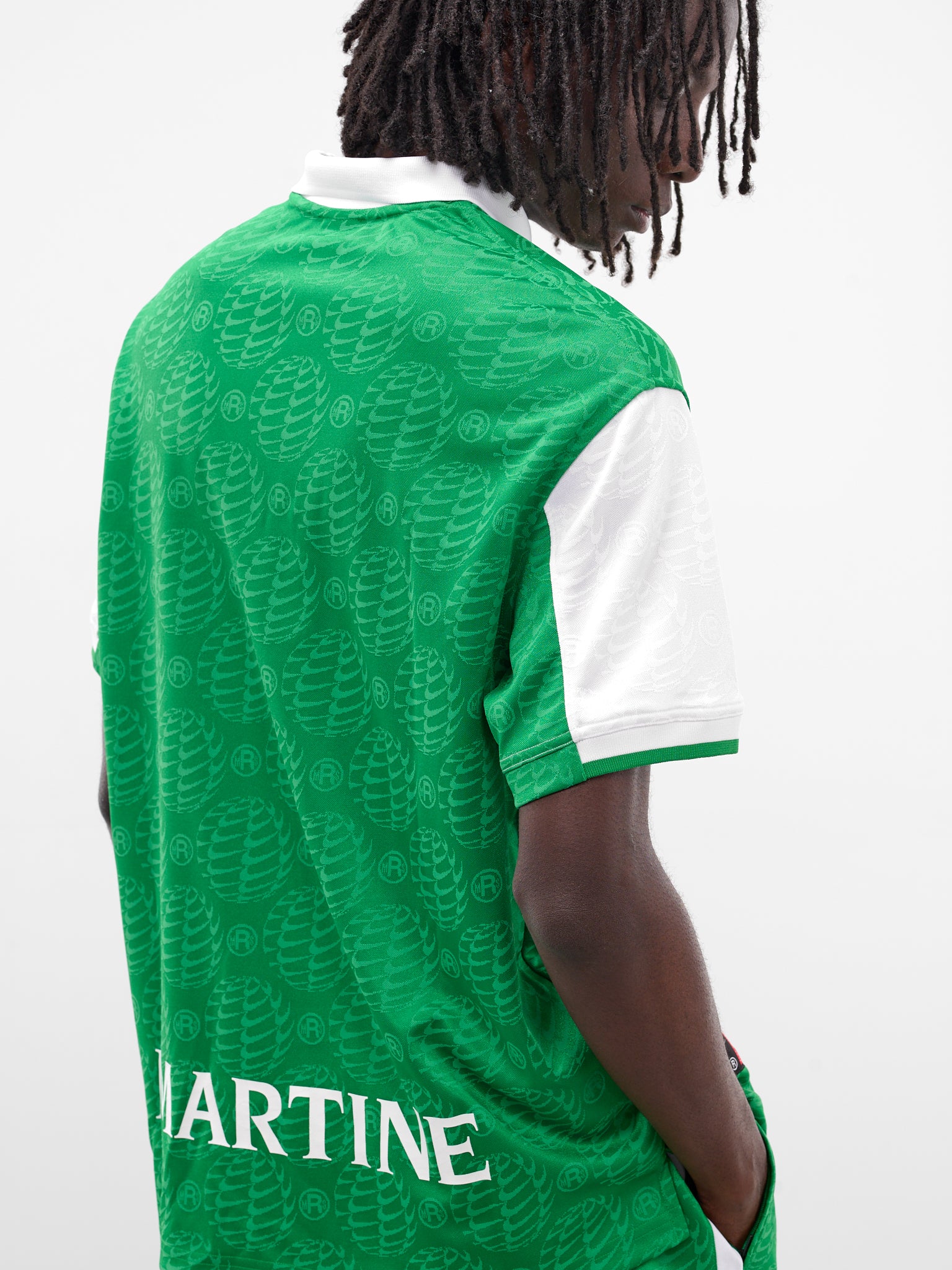 Martine Rose x Nike Green Polo (HM9020-310-LUCKY-GREEN-WHITE)