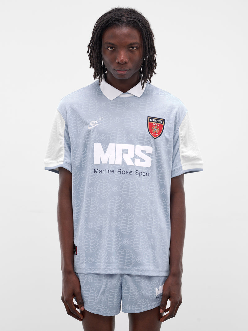 Martine Rose x Nike Gray Polo (HM9020-422-PSYCHIC-BLUE-WHITE)