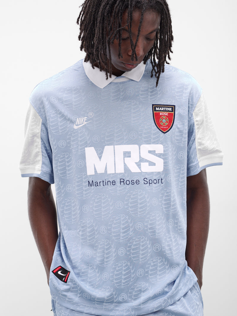 Martine Rose x Nike Gray Polo (HM9020-422-PSYCHIC-BLUE-WHITE)