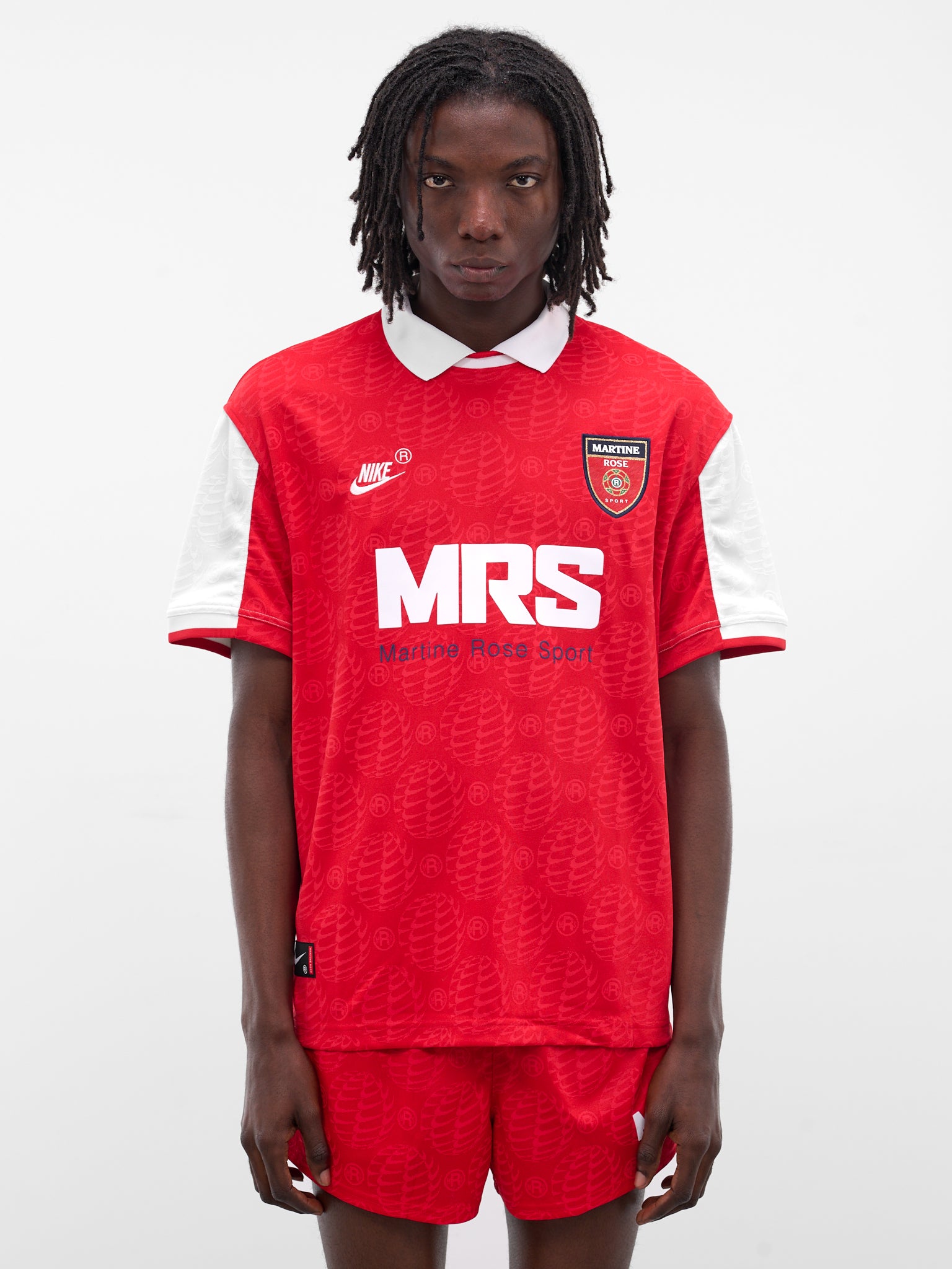 Martine Rose x Nike Red Polo (HM9020-657-UNIVERSITY-RED-WHIT)