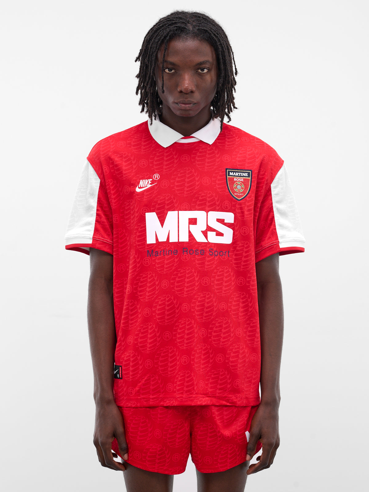 Martine Rose x Nike Red Polo (HM9020-657-UNIVERSITY-RED-WHIT)