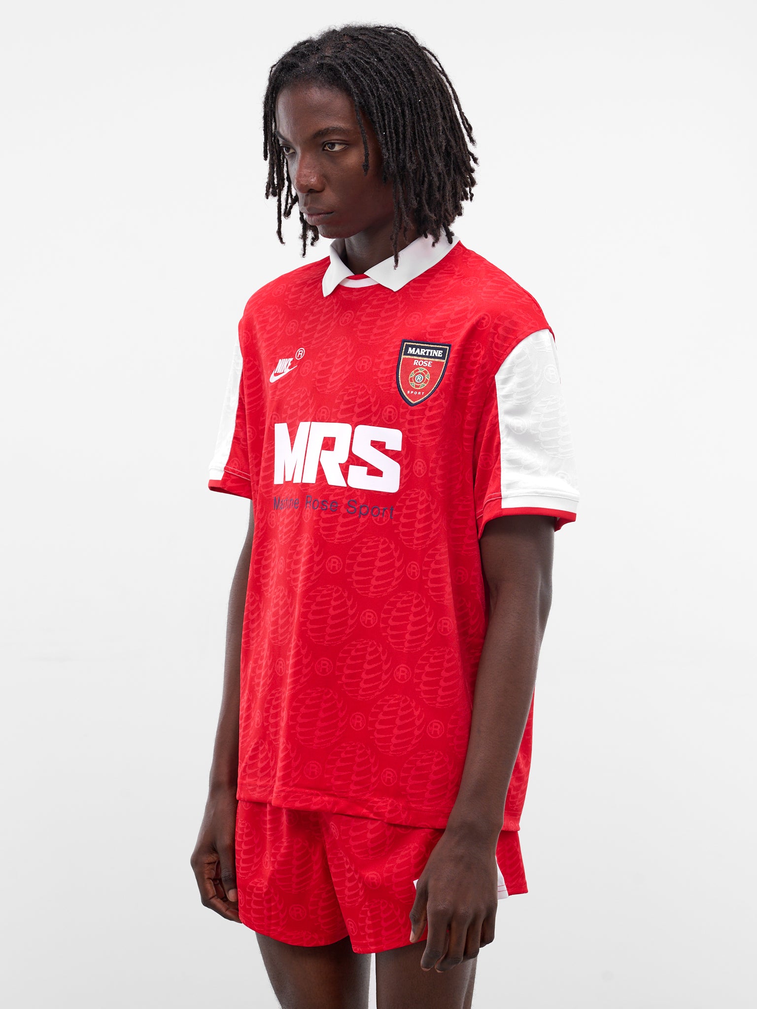 Martine Rose x Nike Red Polo (HM9020-657-UNIVERSITY-RED-WHIT)