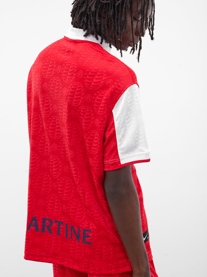 Martine Rose x Nike Red Polo (HM9020-657-UNIVERSITY-RED-WHIT)