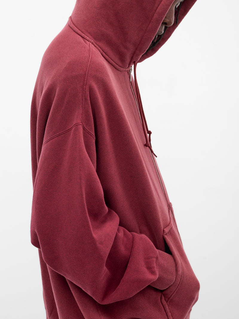 Martine Rose x Nike Oversized Hoodie (HM9026-13-CRIMSON-HTR-WHITE)