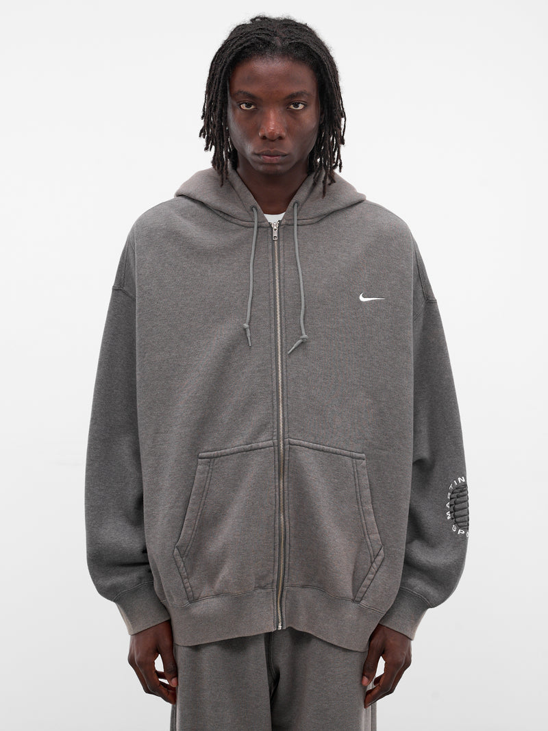 Martine Rose x Nike Oversized Hoodie (HM9029-002-CHARCOAL-GREY-WHITE)