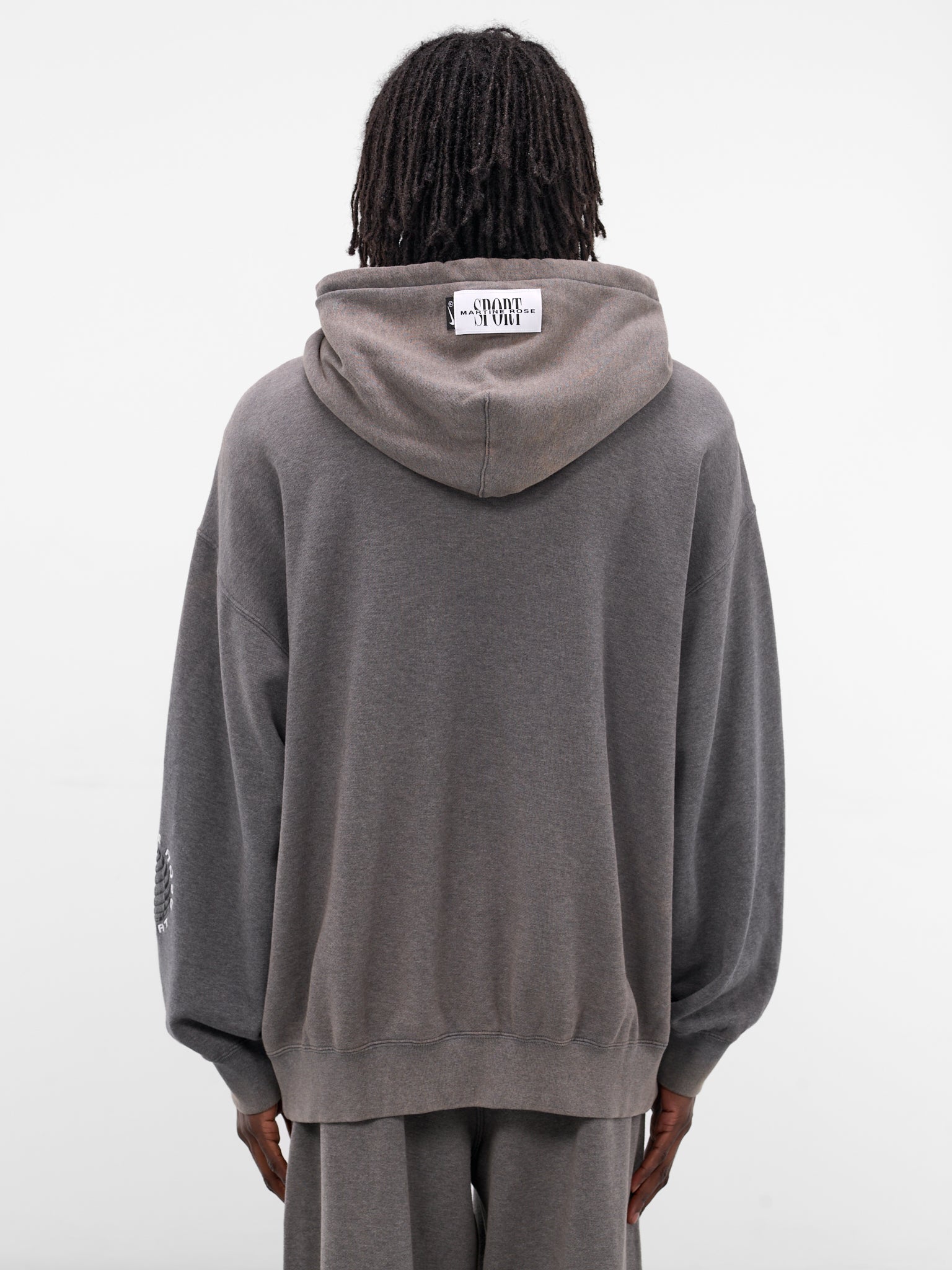 Martine Rose x Nike Oversized Hoodie (HM9029-002-CHARCOAL-GREY-WHITE)