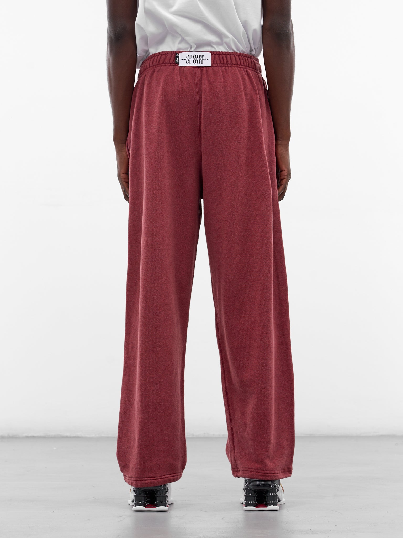Martine Rose x Nike Relaxed Sweatpants (HM9033-613-CRIMSON-HTR-WHITE)
