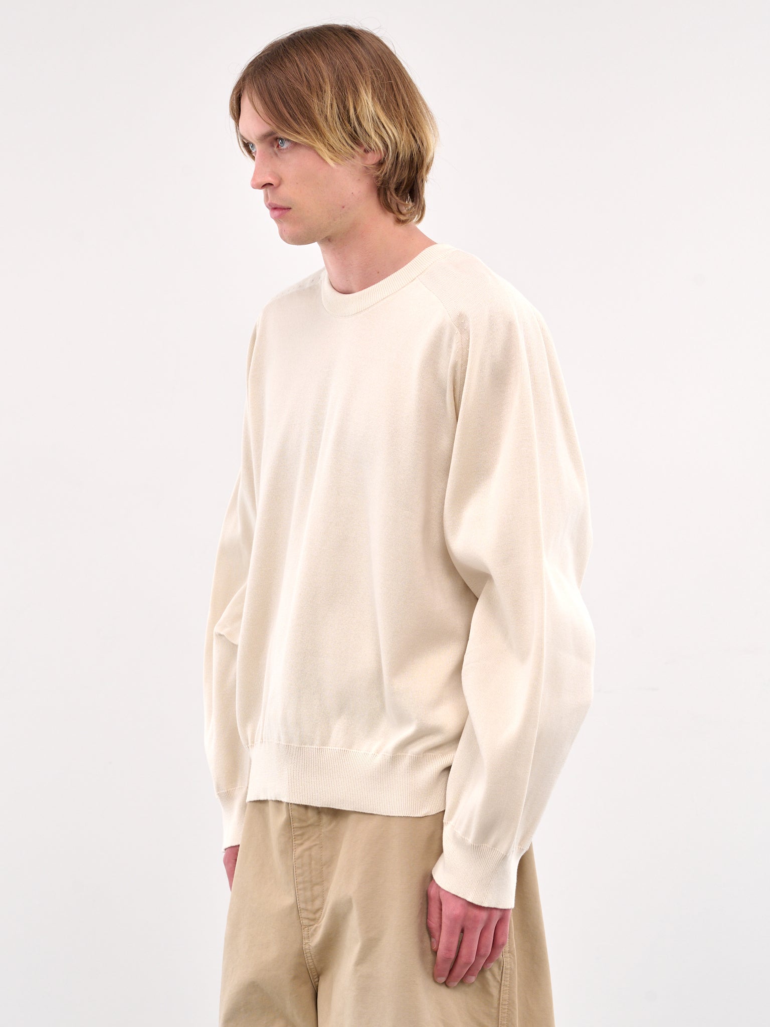 Crewneck Knit Sweater (HMMA75065A-NATURAL)