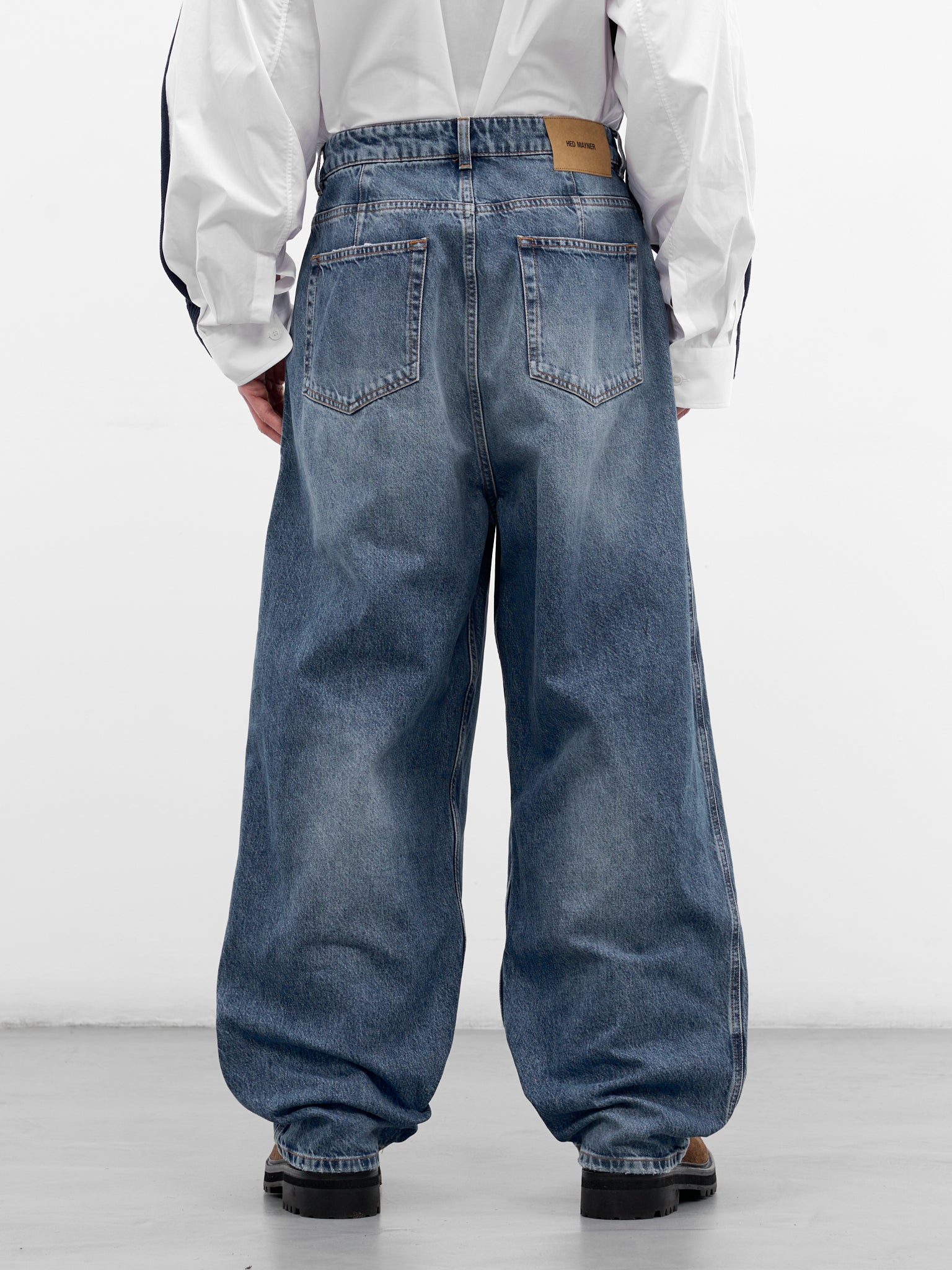 Blue Denim Baggy Jeans (HMMC67021A-HC301-BLUE)
