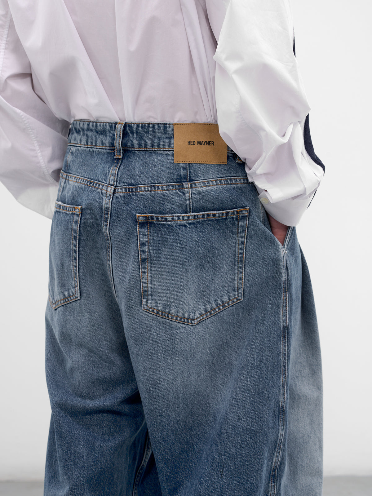 Blue Denim Baggy Jeans (HMMC67021A-HC301-BLUE)