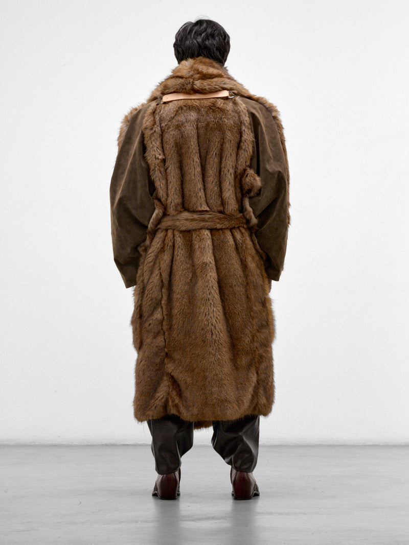 Beige Oversized Faux Fur Coat (HMMD10072P-BEIGE-KHAKI)