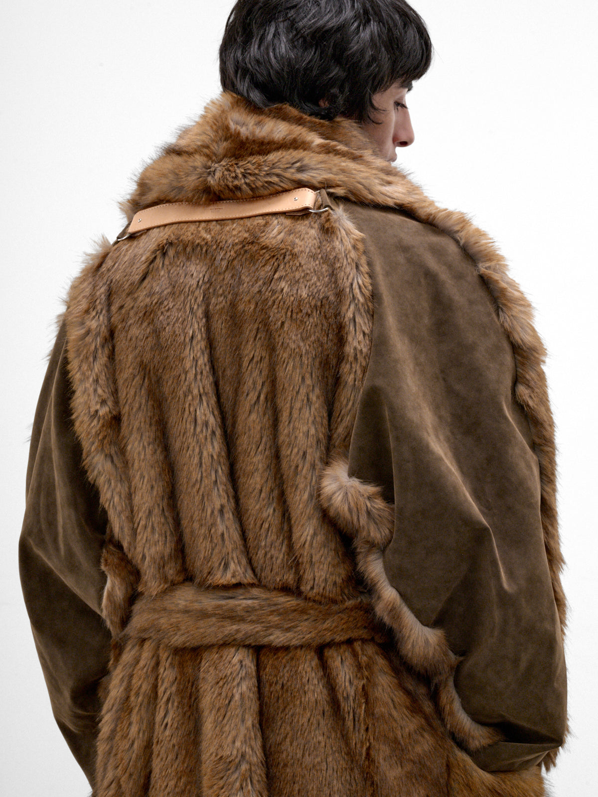 Beige Oversized Faux Fur Coat (HMMD10072P-BEIGE-KHAKI)