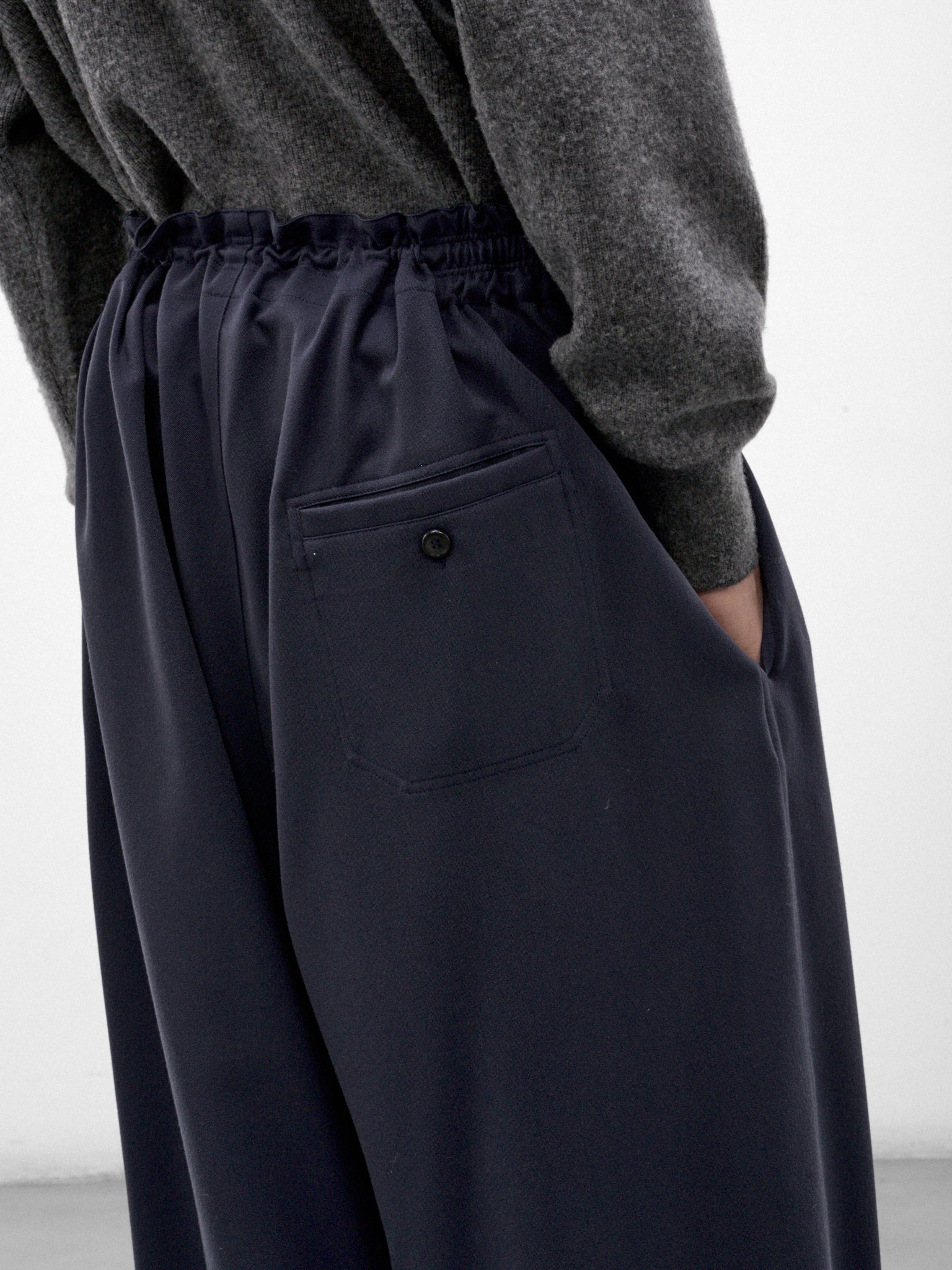 Blue Wide Leg Trousers (HMMD30050A-BLUE)